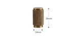 BrassLine Massiver Möbelgriff – Antik-Messing Diamond-Cut T-Bar