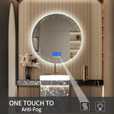 LumaClear Runder LED-Badezimmerspiegel 60 x 60 cm