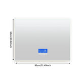 ClarityPro LED-Badezimmerspiegel 60 x 80 cm – Rechteckiger Smart-Spiegel