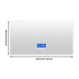 AquaLuxe XL LED-Badezimmerspiegel – 60 x 120 cm