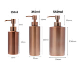 GlanzPur Eleganz – Premium Edelstahl Seifenspender in Roségold