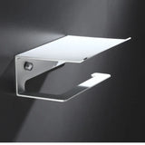 KomfortAblage Toilettenpapierhalter aus Aluminium mit integrierter Ablagefläche