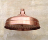 KupferRegen Luxusbrause Rund 20 cm- Hochwertiger Regenduschkopf