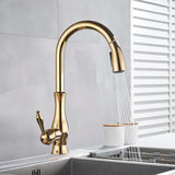 Velmora LuxeFlex 360° Küchenarmatur – Goldener Premium Wasserhahn