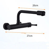 DrehFluss Wandmischhahn in Mattschwarz – Schwenkbare Einhebelarmatur