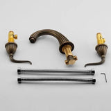 Altgold Wandmischarmatur – Klassische Zweiloch