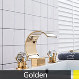 GoldQuell Dreiloch Waschtischarmatur