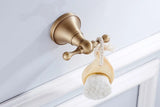 NostalgieBrons Antik Messing Bad-Set – 3-teiliges Wandaccessoire für Bad & WC