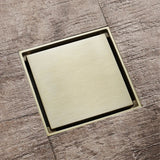 Rosentra FlowGuard 10×10 – Premium Duschablauf aus Edelstahl 304 in Roségold mit Geruchsstopp
