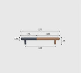 Modern Meubelhandvat – Aluminiumlegering | Diverse Maten | Inclusief Schroeven