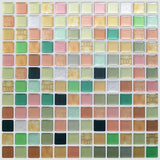 CrystalFlex 3D Mosaik Fliesenaufkleber – Glasoptik Selbstklebende Wandfliesen