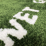 GreenMeadow Plush Fußmatte – Weiche „Wet Grass“-Optik
