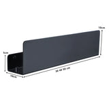 AquaOrdnung Wandablage Schwarz – Duschregal Aluminium | Mit Haken für Zubehör | Feuchtigkeitsbeständig