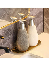 KeramiLux Retro-Seifenspender – Handpumpe aus Keramik für Bad, Küche & WC