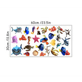 OzeanZauber 3D Wandsticker Meerestiere – Kinderfreundliche