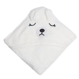 KuschelZauber Babybadeumhang mit Kapuze und verspieltem