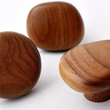 NordicPebble Elegance – Skandinavischer Massivholz Wandhaken ohne Bohren