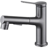 Moderne Waschbeckenarmatur mit herausziehbarem Brauseauslauf und Mischfunktion