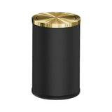 Aurex ShineBin 9L – Premium Edelstahl Mülleimer mit Roll-Deckel in Goldoptik