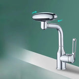 Moderne Waschbeckenarmatur mit Wasserfallfunktion und vier Wasserstrahlmodi