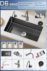 Einbauküchenspüle Schwarzfluss Eleganza – Edelstahl