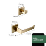 Luxor Badezimmer-Accessoire-Set | Edelstahl Gebürstet