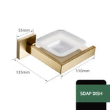 Luxor Badezimmer-Accessoire-Set | Edelstahl Gebürstet