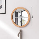 Eleganter Wandspiegel mit Holzrahmen