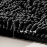 Samtweich Komfort-Chenille-Badematte – Rutschhemmend, flauschig weich und saugstark