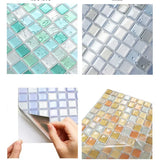 CrystalFlex 3D Mosaik Fliesenaufkleber – Glasoptik Selbstklebende Wandfliesen