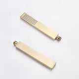 Brausestangen Set Edelstahl – Wand Duschsystem | Höhenverstellbar | Handbrause mit Schlauch