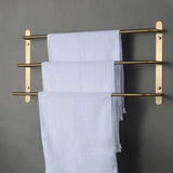 Eleganter Kupfer-Handtuchhalter | <50 cm | Mit Haken | Chrom-Finish