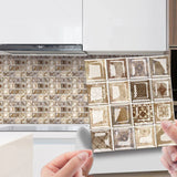 MosaikLux 3D Selbstklebende Mosaik-Wandfliesen – 10er Set