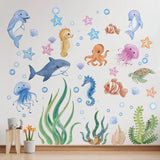 OceanDream Unterwasser Wandtattoos – Kinderfreundliche Wandaufkleber