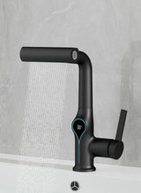 ThermaFall Luxus-Waschtischarmatur mit Temperaturanzeige