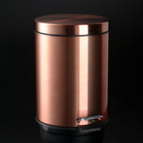 LuxiBin Mini – 3L Edelstahl-Treteimer in Champagne Rosé für Bad & Küche