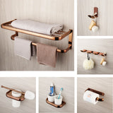 AuroraRosé Premium Badzubehör Set – 5-teiliges Wandmontage Set