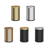 Aurex ShineBin 9L – Premium Edelstahl Mülleimer mit Roll-Deckel in Goldoptik