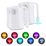 NoctiGlow WC-Nachtlicht – Bewegungsmelder mit 8/16 Farben LED Beleuchtung