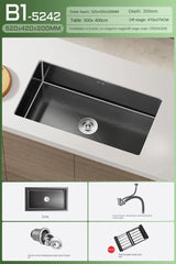 Einbauküchenspüle Schwarzfluss Eleganza – Edelstahl