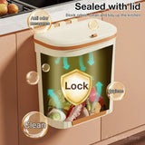 PureClean Wandmülleimer – 8,5L / 12L Mit Deckel
