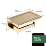 Luxor Badezimmer-Accessoire-Set | Edelstahl Gebürstet