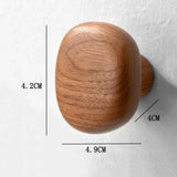 NordicPebble Elegance – Skandinavischer Massivholz Wandhaken ohne Bohren