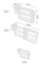 CoolOrganix 4er-Set Teleskop-Kühlschrank-Organizer