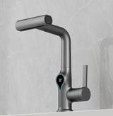 ThermaFall Luxus-Waschtischarmatur mit Temperaturanzeige