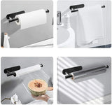 EdelFix Premium Toilettenpapierhalter – Selbstklebend, Verlängert & Rostfrei | Bohrfreie Montage