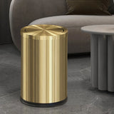 Aurex ShineBin 9L – Premium Edelstahl Mülleimer mit Roll-Deckel in Goldoptik