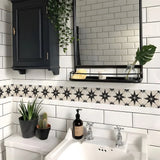 DecoMosaic 3D Mosaik Wandaufkleber – Selbstklebender, wasserdichter Backsplash