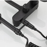 StrahlPro Wandmischbatterie in Schwarz aus Messing