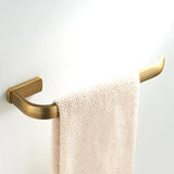 RetroEleganz Antik Messing Badezimmer-Set – 4-teiliges Accessoire